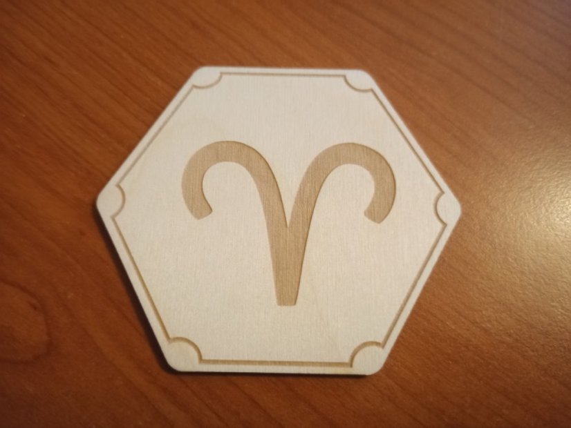 Podtácky Zvěrokruh symboly - Varianta: Beran