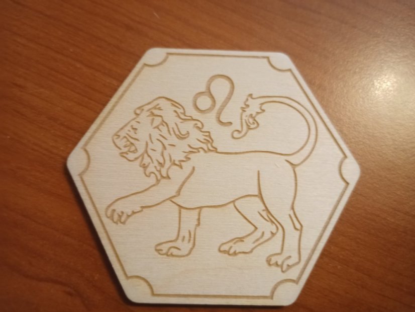 Podtácky Zvěrokruh obrázky - Varianta: Lev