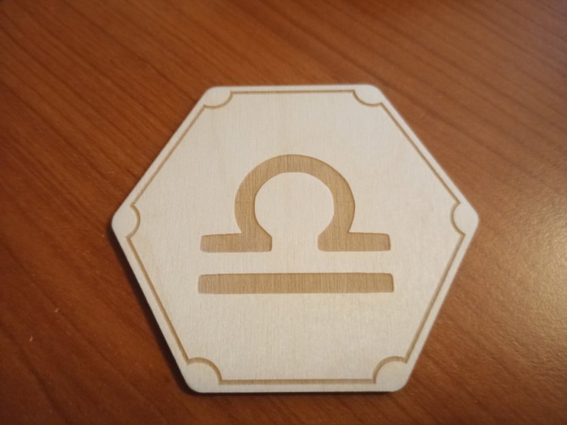 Podtácky Zvěrokruh symboly - Varianta: Váhy