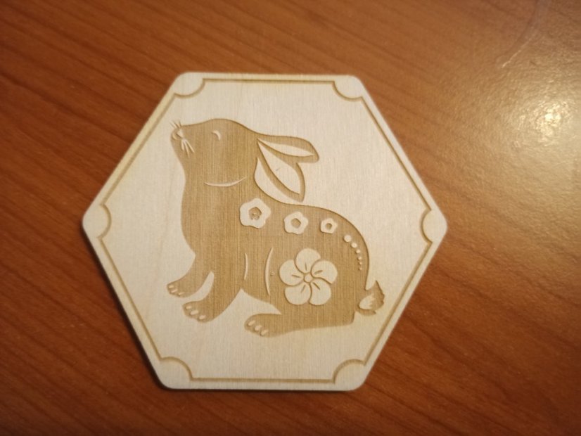 Podtácky Čínský zvěrokruh - Varianta: Zajíc (Králík)