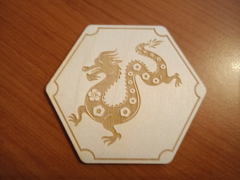 Podtácky Čínský zvěrokruh - Varianta: Drak