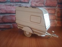 Dřevěná kasička - Karavan