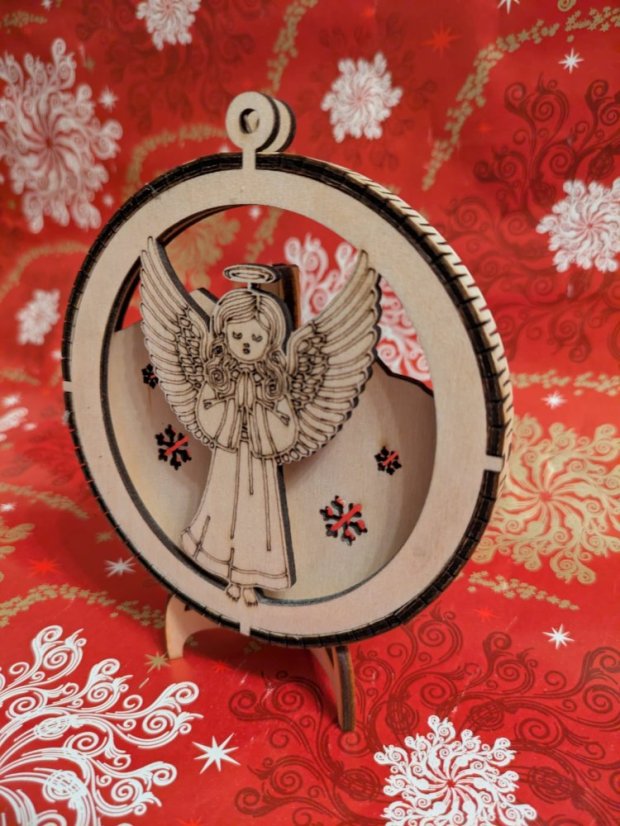 Vánoční 3D ozdoby - Varianta ozdoby: Vzor č.4