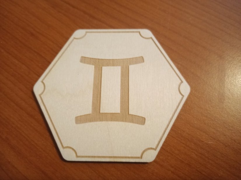 Podtácky Zvěrokruh symboly - Varianta: Blíženci