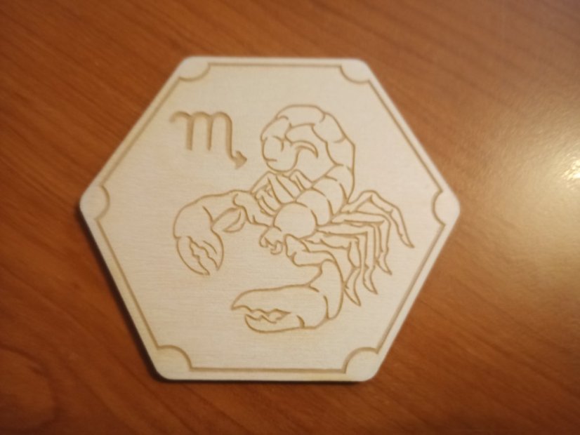 Podtácky Zvěrokruh obrázky - Varianta: Štír