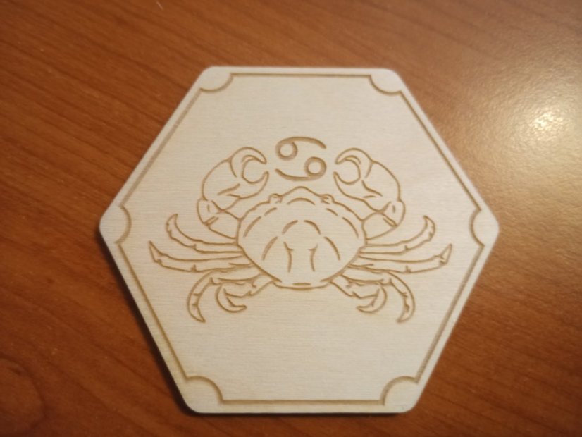 Podtácky Zvěrokruh obrázky - Varianta: Rak