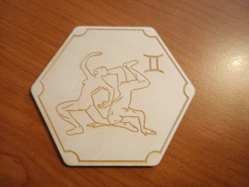 Podtácky Zvěrokruh obrázky - Varianta: Blíženci