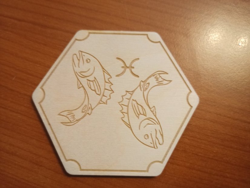 Podtácky Zvěrokruh obrázky - Varianta: Ryby