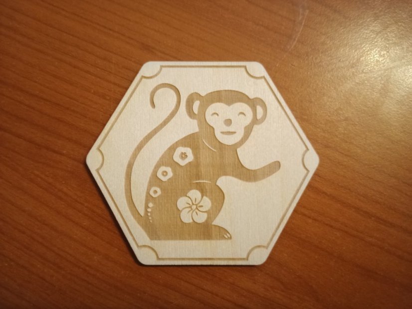 Podtácky Čínský zvěrokruh - Varianta: Opice